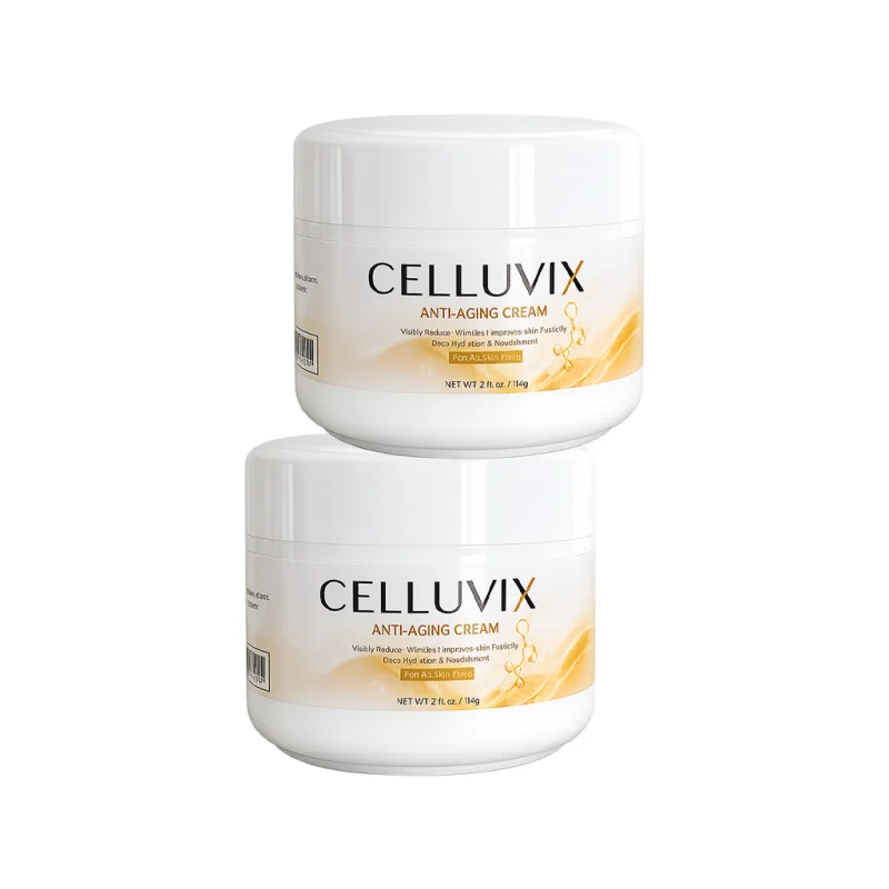 Celluvix anti-aging cream jar, side view