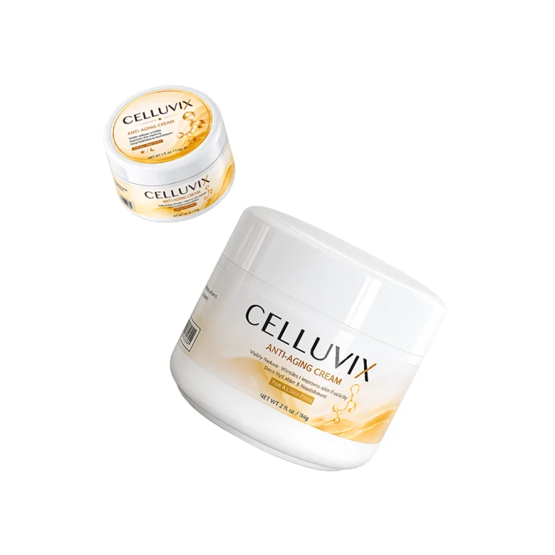 Celluvix anti-aging cream, two jars stacked